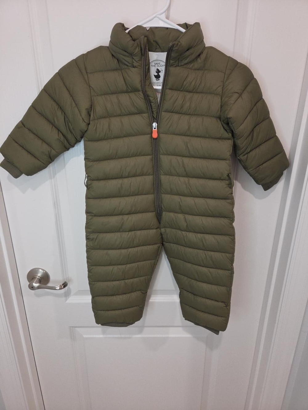 Save The Duck Baby Ultra Light Padded Snowsuit 12-18M Olive Green